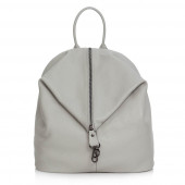 Rucsac dama din piele naturala DiAmanti Zanella Grigio Chiaro